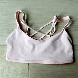 Lululemon free to be wild bra light pink NWOT